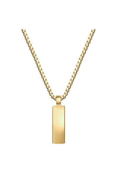 True Rebels Edelstahlhalskette Kette Mit Anhänger Edelstahl Gelbgold