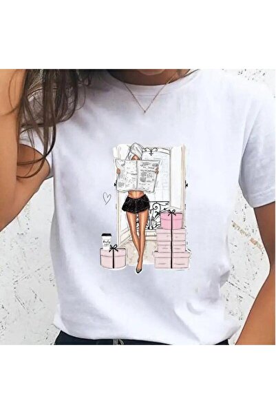 YUNAYT TRICOU CU DETALII IMPRIMATE DE DAMĂ