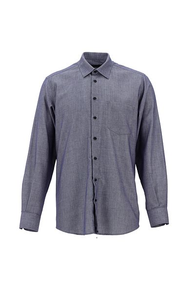 Abdullah Kiğılı Patterned Cotton Shirt - Long Sleeve, Regular Fit