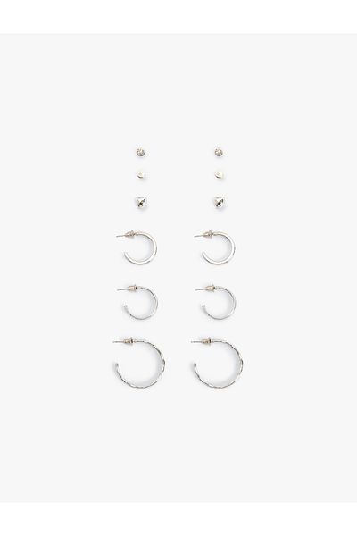 Koton Ball And Hoop Earrings Set of 6
