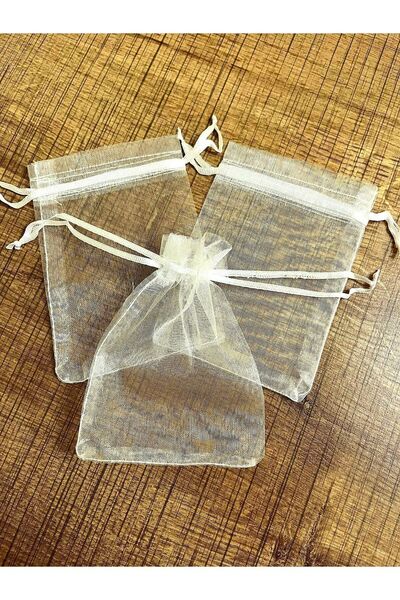 yörük tuhafiye Şeffaf Tül Kese , 50 Adet (9X12 CM) Kına , Çerez ,nişan Hediye, Düğün Hediye,lavanta Tül Kesesi1