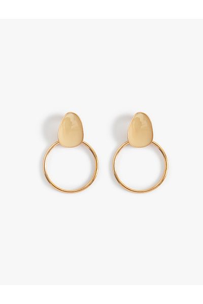 Koton Steel Blended Geometric Earrings