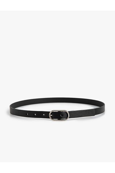 Koton Leather Look Belt with Metal Buckle