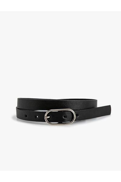 Koton Leather Look Belt with Metal Buckle