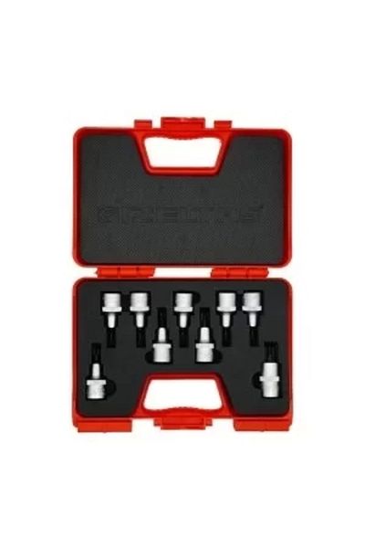 İzeltaş Izeltaş 1113 00 6009 Torx Tip Set with 1/2'' Socket 9 Pieces