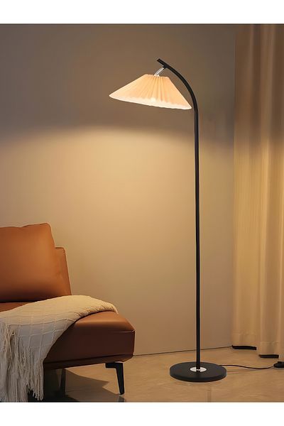 COOYA Nordic Style Modern Floor Lamp, Adjustable Head, Minimalist and Eye-Caring Design, E27 Bulb Holder
