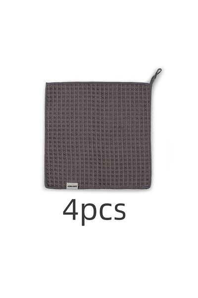 MHW-3BOMBER 4pcs Brown S Coffee Bar Cleaning Towel 4 Packs Espresso Microfiber Cleaning Cloths Home