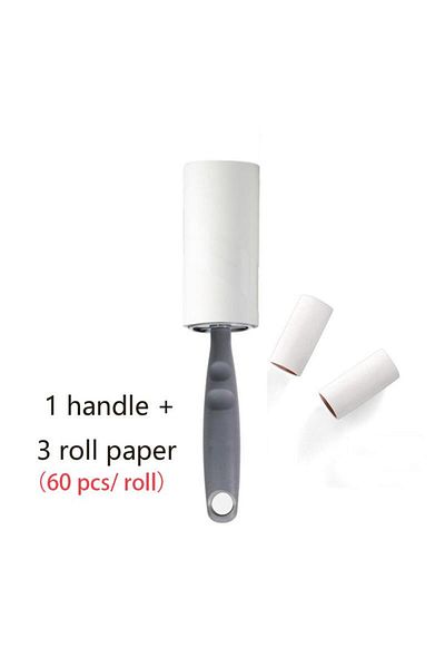 Choice 02-1handle 3 Roll New Sticky Pp Silicone Dust Wiper Remover Cat Dog Clothes Tousle Remover Reusable