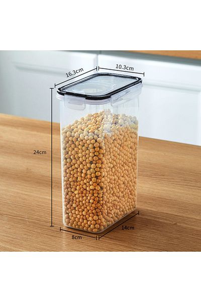 Choice 1-tier 2.5l Food Storage Containers With Lids Stackable Treat Box Containers For Kitchen Pantry Orga