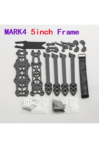 YSIDO إطار Mark4 5 بوصة من ألياف الكربون Fpv بقاعدة عجلات 225 مم وذراع 5 مم وإطار طويل المدى للطراز الحر