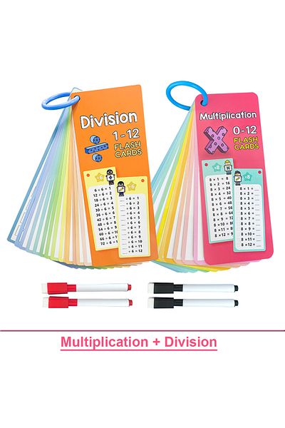 Choice Multiply Divide 1-12 Maths Table Cards Self Check Math Learning Tool Montessori Mathematical Teachin