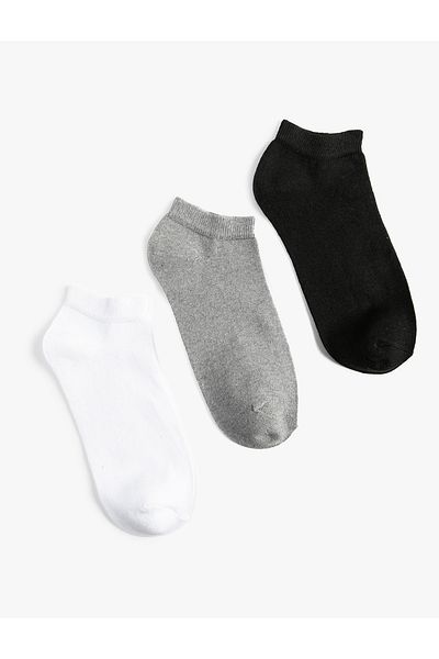 Koton Set de 3 șosete de bază - multicolore