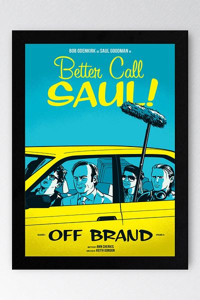 Saturn Better Call Saul Framed Painting - Saul Goodman Poster Painting