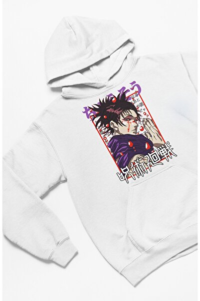 Fuddy Moda Unisex JJK Choso Štampano Sa kapuljačom dukserica, Oversize kroj J...