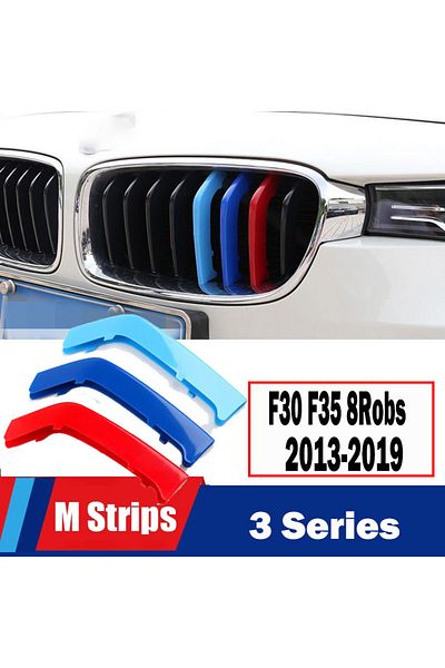 Choice 3er 13-19 8rod M Power Front Grille Trim Strips For Bmw X1 X2 X3 X4 X5 X6 X7 F48 F49 E84 F39 F25 F26
