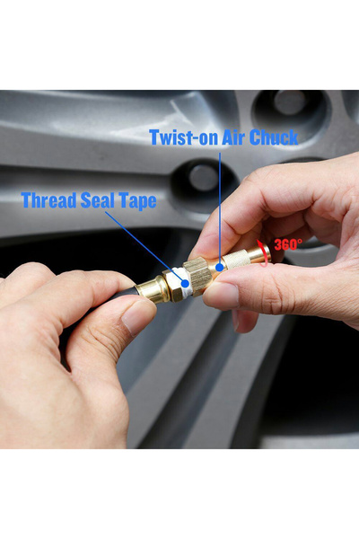 APWIKOGER جهاز قياس ضغط الإطارات الرقمي من سبائك الألومنيوم لقياس ضغط الإطارات وخط الهواء ومضخة الإطارات القابلة للتثبيت