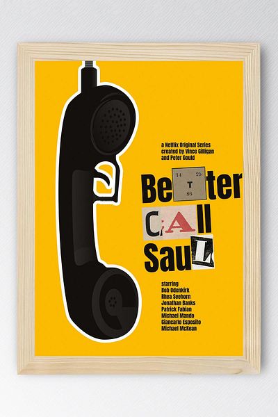 Saturn Better Call Saul Framed Painting - Saul Goodman Poster Painting