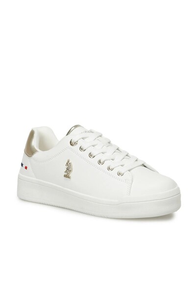 U.S. Polo Assn. حذاء رياضي نسائي باللون البيج - 4p Pelo 4fx، 36/40