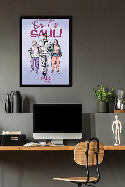 Saturn Better Call Saul Framed Painting - Saul Goodman Poster Painting
