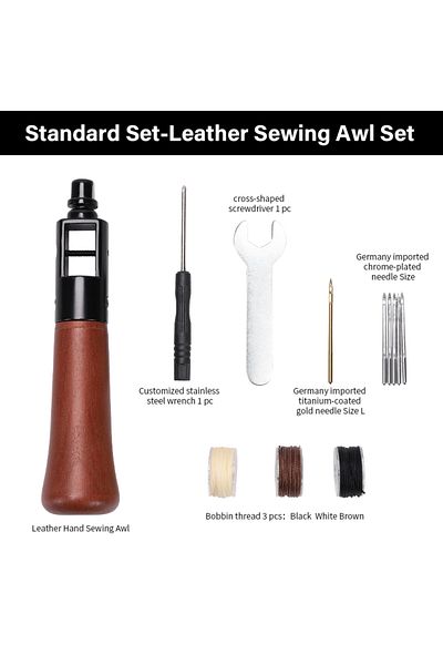Choice Set A-standard Set Wuta New Leather Sewing Awl Thread Kit Speedy Stitcher Diy Leather Craft Edge Sti