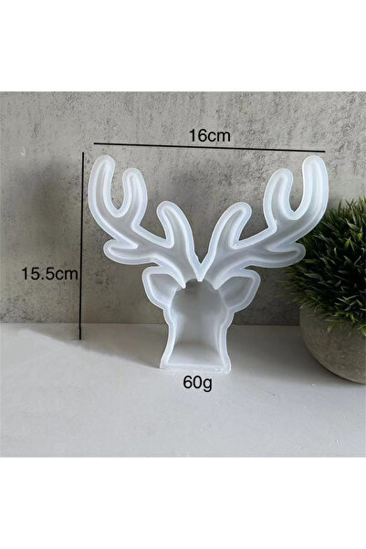 Choice قالب مجوهرات على شكل قرن غزال ثلاثي الأبعاد على شكل رف تخزين من الراتن...