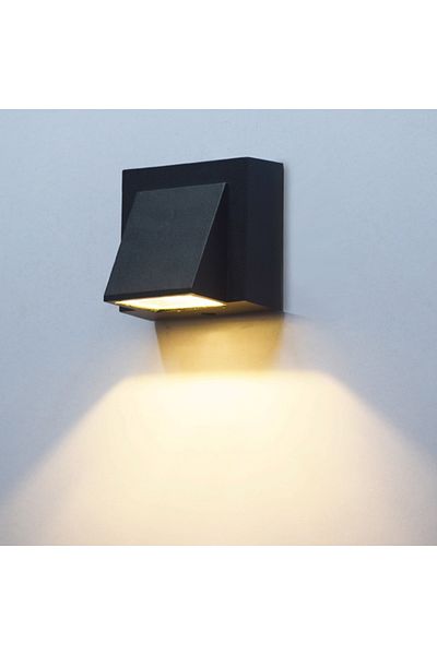 Choice 5w Warm White 3000k Black Body Waterproof Ip65 Outdoor Wall Light Aluminium 5w Led Wall Lamp Sconce