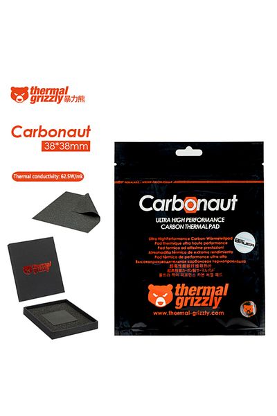 TEUCER 38x38 0.2mm Thermal Grizzly Carbonaut 0.2mm Carbon Thermal Pad Non-adhesive Flexible Reusable Cpu/gp