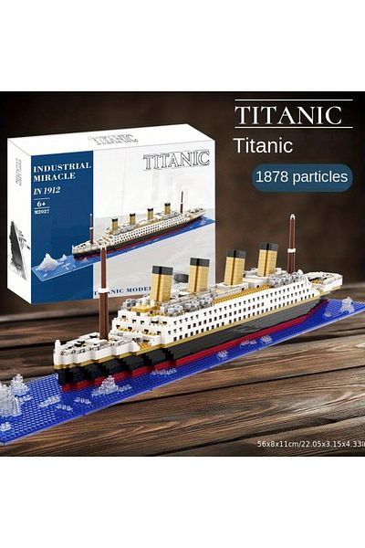 Choice 1878 Pcs Building Block Assembly Toy Titanic Giant Boy Girl Puzzle Cruise Ship Model