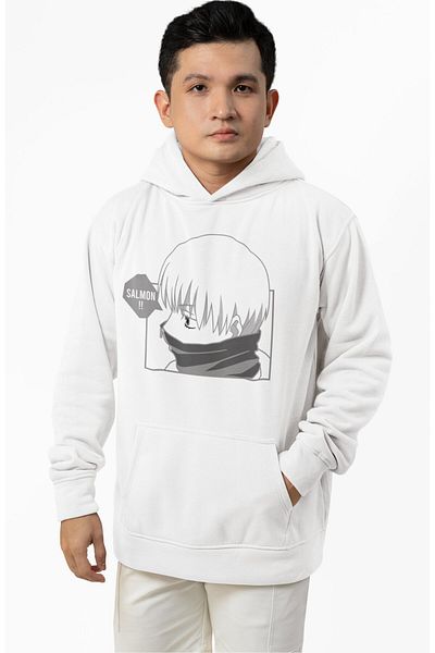 Fuddy Moda Φούτερ με κουκούλα Unisex Toge Inumaki, Φούτερ με κουκούλα με θέμα Anime Jujutsu Kaisen