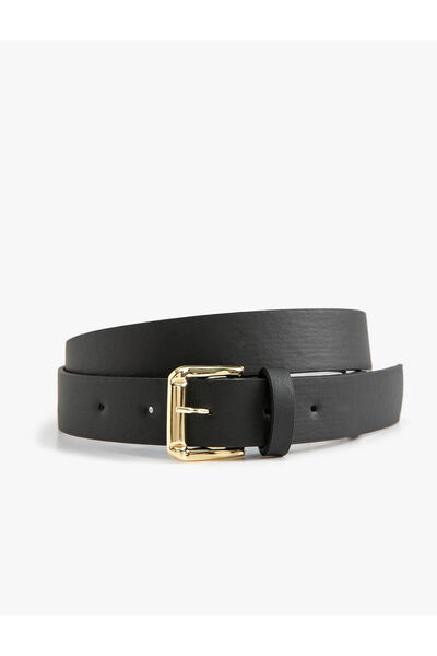 Koton حزام من الجلد الصناعي - مزين بإبزيم معدني