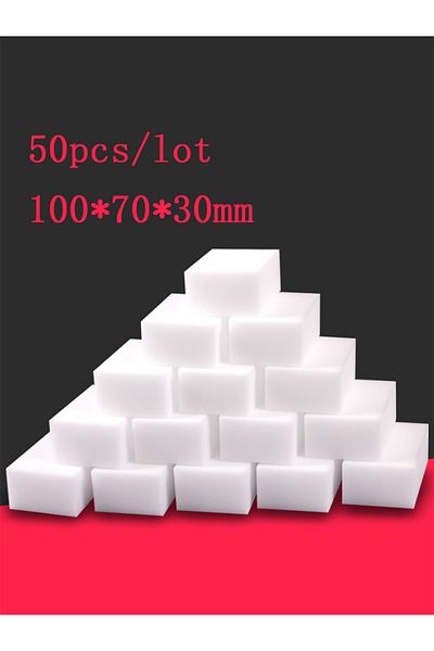 Choice 50 50pcs White Magic Melamine Sponge Eraser Kitchen Office Bathroom Clean Accessory/dish Cleaning N