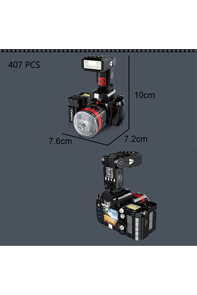Choice In Bag Camera A Knew Built Classic Digital Camera Model Mini Brick Toys For Boys Adult Assembly Desi