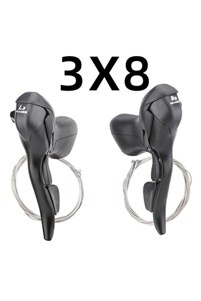 Choice 3x8 Speed Shifter MicroNEW Road Bike Shifter 3x7 3x8 3x9 3x10 Speed Br...