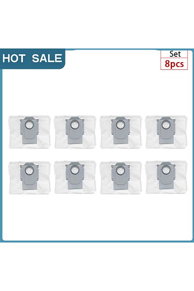 Choice 8pcs Bag Dust Bag Replacement For Roborock S8 / S8 Pro Ultra / S7 Maxv Ultra / S7 Pro Ultra / Q7 /