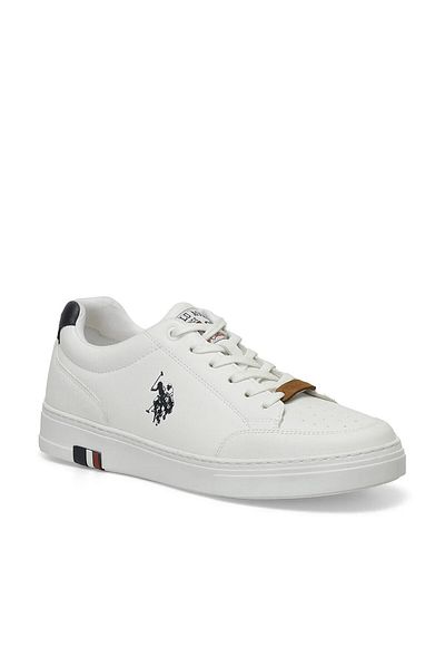 U.S. Polo Assn. Noah 4m 4fx - Pantofi sport albi pentru bărbați, 40-45