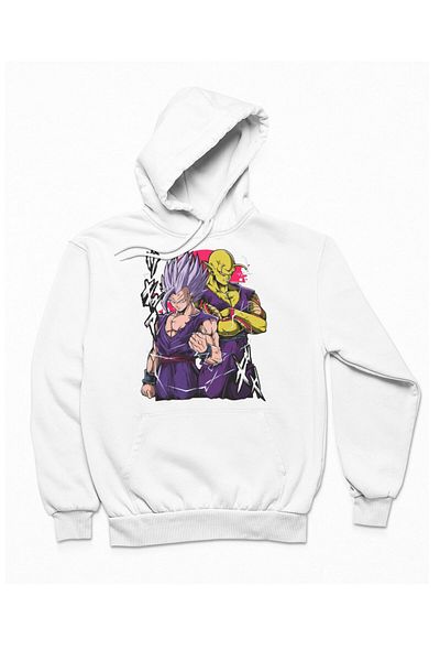 Fuddy Moda Φούτερ με κουκούλα Unisex Piccolo και Gohan, Φούτερ με κουκούλα με θέμα το Dragon Ball Anime