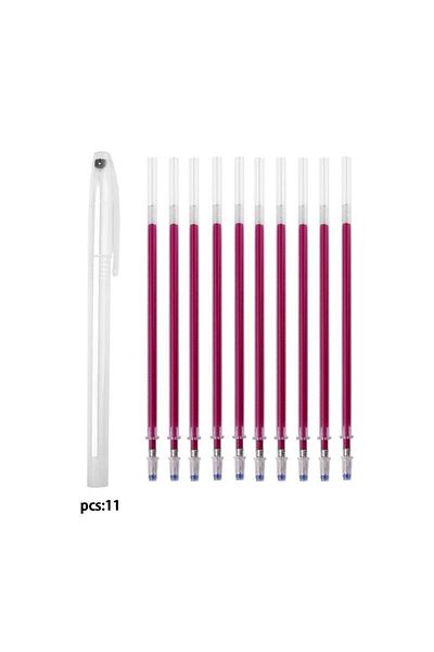 Choice 02-10pcs With Cover 10pcs/set Heat Erasable Magic Marker Pen Temperature Disappearing Fabric Fabric