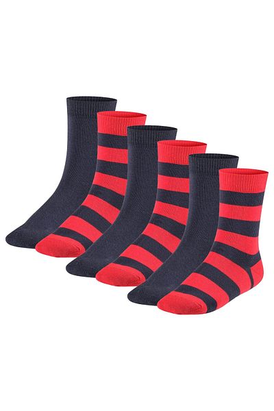 FALKE Kinder Socken, 6er Pack - Happy Stripe, Kurzsocken, gestreift