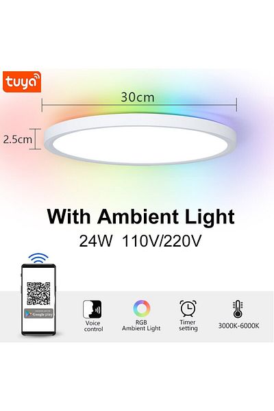 Choice Tuya Smart Lamp Benewton Tuya Ceiling Lamp Room Decor Led Light Rgb App Voice Control Alexa Google S