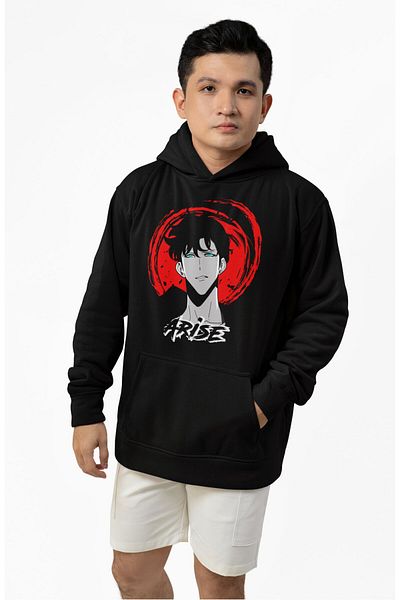 Fuddy Moda Φούτερ Unisex Arise Hooded Oversize - Φούτερ με θέμα Anime Solo Leveling
