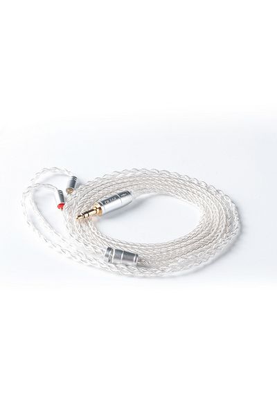 KBEAR 2pin3.5 8 Core Upgraded Silver Wired Earphone Cable 2pin/mmcx/qdc Gaming Headphones Earbuds He