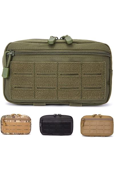 Choice Green 1000d Laser Cut Molle Pouches Compact Water-resistant Utility Admin Pouch For Vest Backpack Du