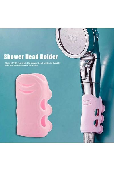 Choice WHITE Shower Head Holder Punch-Free Shower Head Wall Mounting Bracket Silicone Suction Cup No Drill