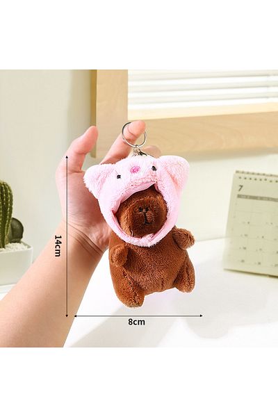 Choice Style E Cute Cartoon Capybara Pendant Plush Toy Doll Bag Hanging Ornaments Cute Kapila Keychain Doll