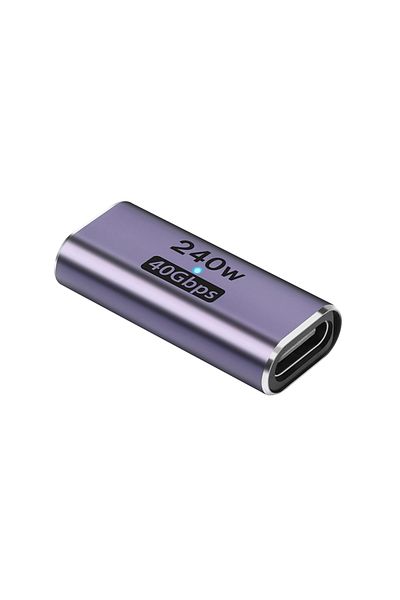 Choice 1 قطعة محول USB C أنثى إلى أنثى مع PD 240 واط 40 جيجابايت في الثانية 8K 60 هرتز فيديو متوافق مع Thunderbolt 4/3