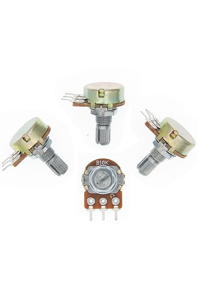 Choice 10k Ohm 10pcs Wh148 B1k B10k B50k B100k B1m 3pin Linear Potentiometer 15mm Shaft With Nuts And Washe