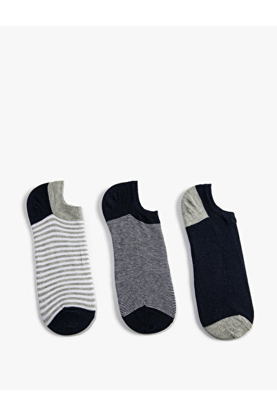 Koton Комплект от 3 раирани ботуши чорапи