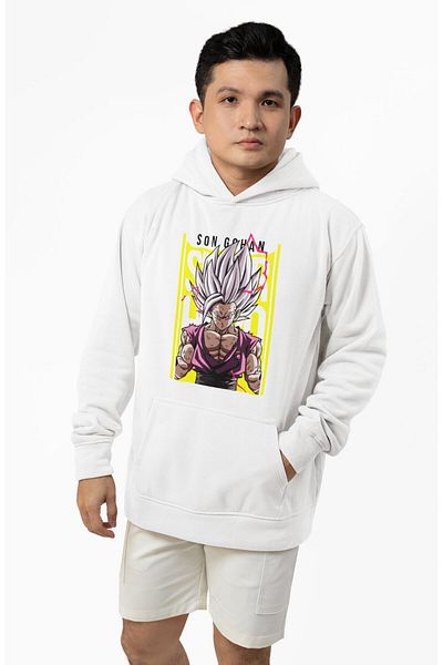 Fuddy Moda Φούτερ με κουκούλα με κουκούλα με στάμπα Dragon Ball Unisex Son Gohan