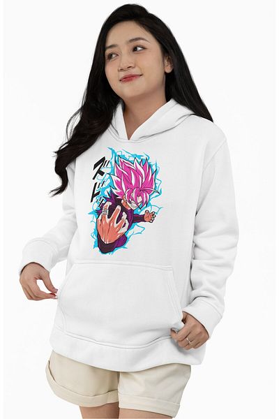 Fuddy Moda Φούτερ με κουκούλα Unisex Evil Goku, Φούτερ με κουκούλα με θέμα το Dragon Ball Anime