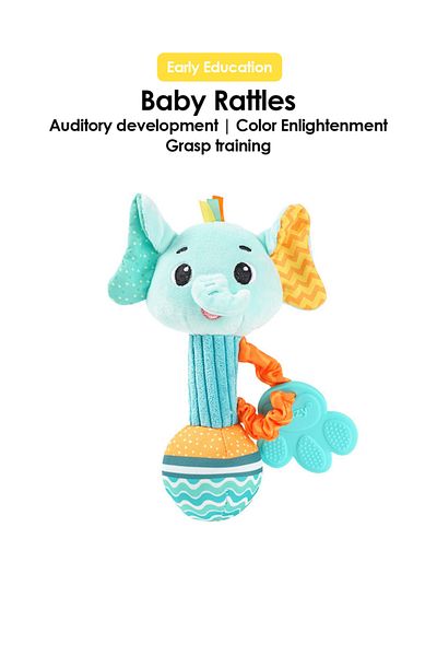 Choice Blue Elephant 1pcs Baby Dental Gum Hand Grip Plush Doll Can Bite Practice Grasping Parent Baby Inter